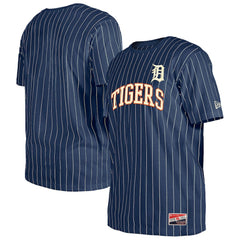 Detroit Tigers Throwback Pinstripe T-Shirt Navy | New Era