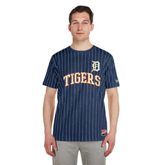 Detroit Tigers Throwback Pinstripe T-Shirt Navy | New Era