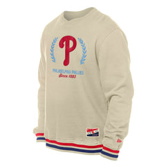 Philadelphia Phillies Throwback Pullover Sweatshirt Cream | New Era