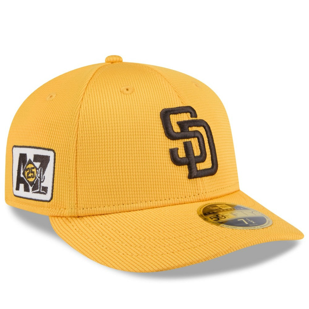 San Diego Padres 2025 Spring Training Low Profile 59FIFTY Fitted Hat Gold | New Era