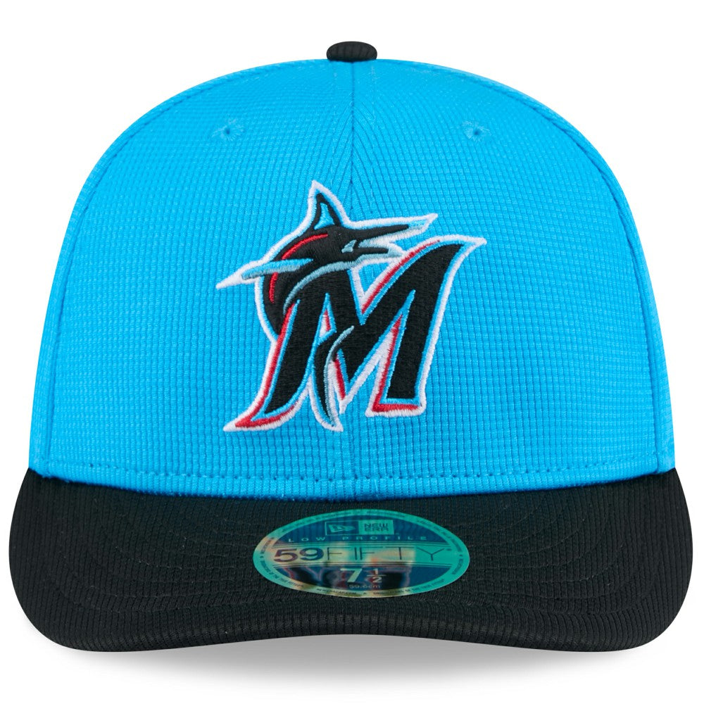 Miami Marlins 2025 Spring Training Low Profile 59FIFTY Fitted Hat Blue/Black | New Era
