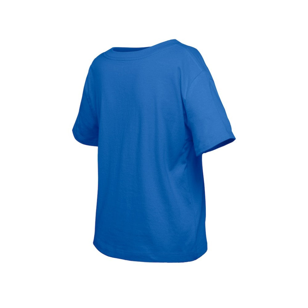 New York Rangers New Era Girl's Youth Flip Sequin T-Shirt Blue