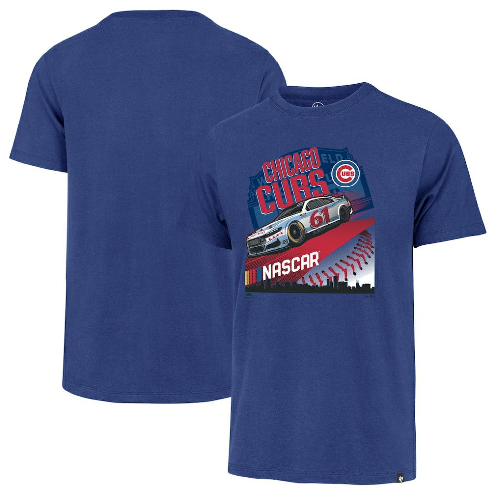 NASCAR x Chicago Cubs Franklin T-Shirt Royal | 47 brand
