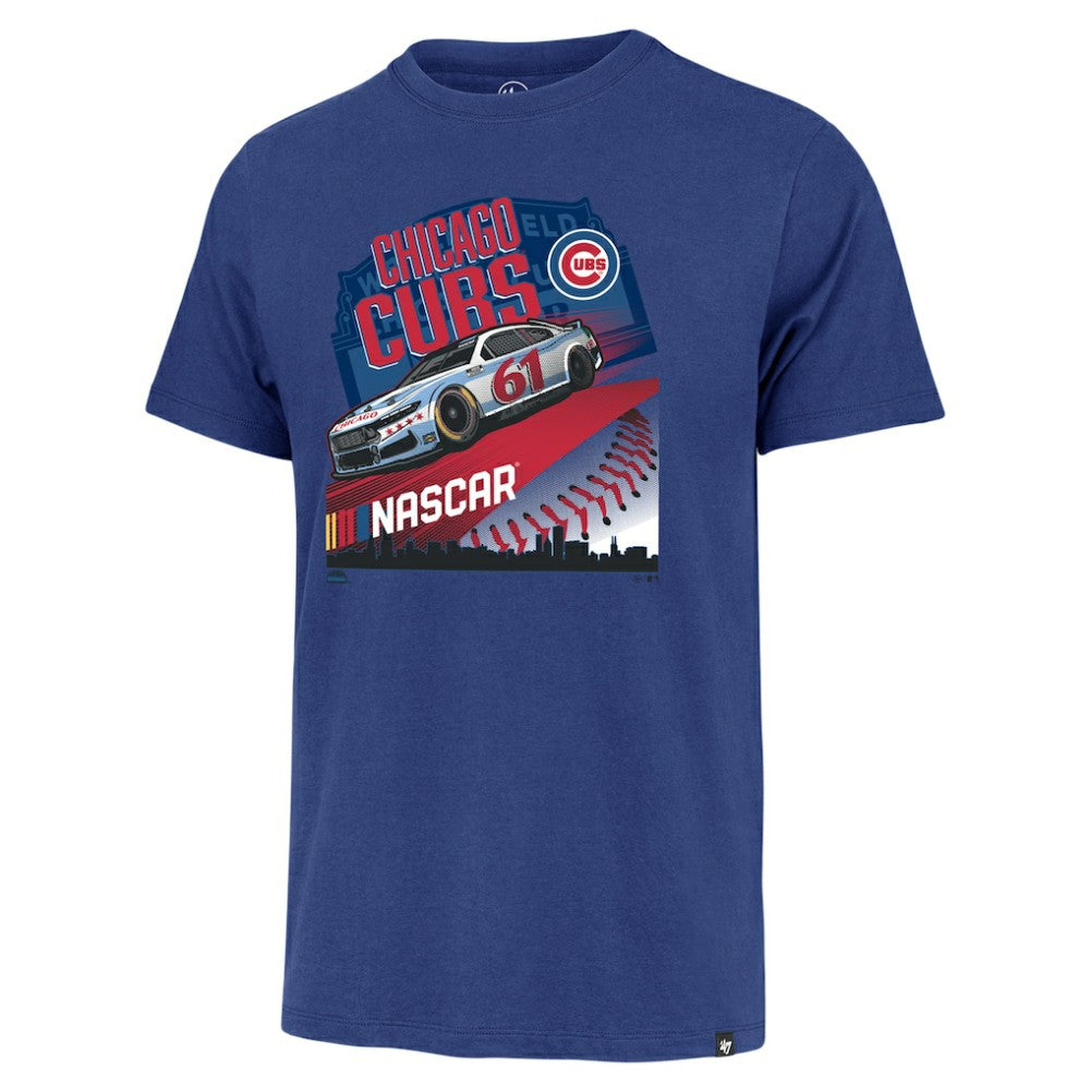 NASCAR x Chicago Cubs Franklin T-Shirt Royal | 47 brand