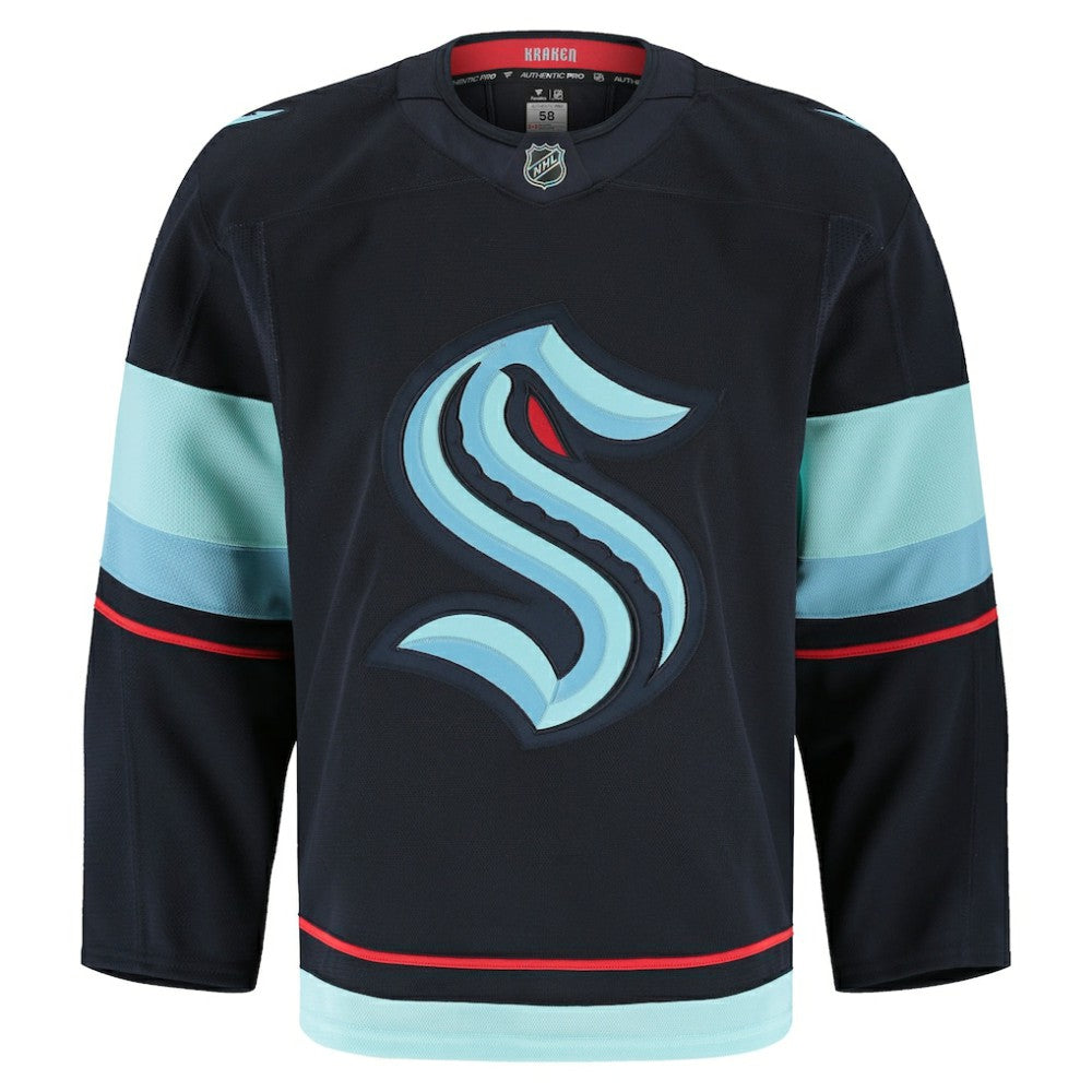 Seattle Kraken Fanatics Home Authentic Pro Jersey Deep Sea Blue