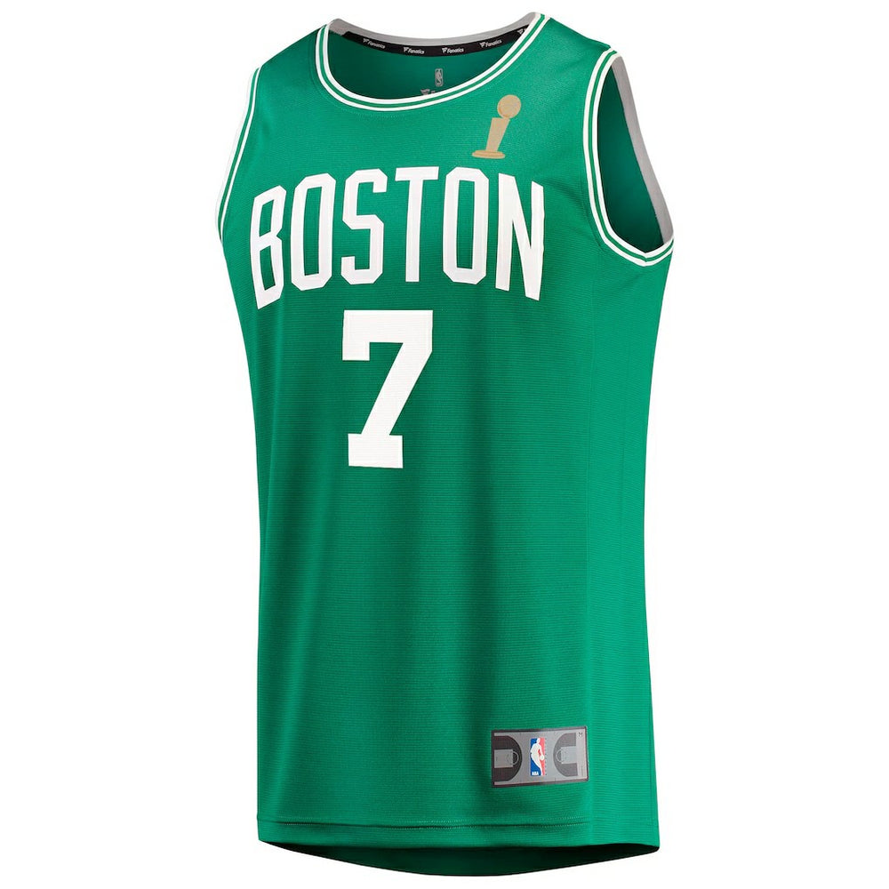 Jaylen Brown Boston Celtics 2024 NBA Finals Champions Fast Break Replica Player Jersey - Kelly Green - Icon Edition