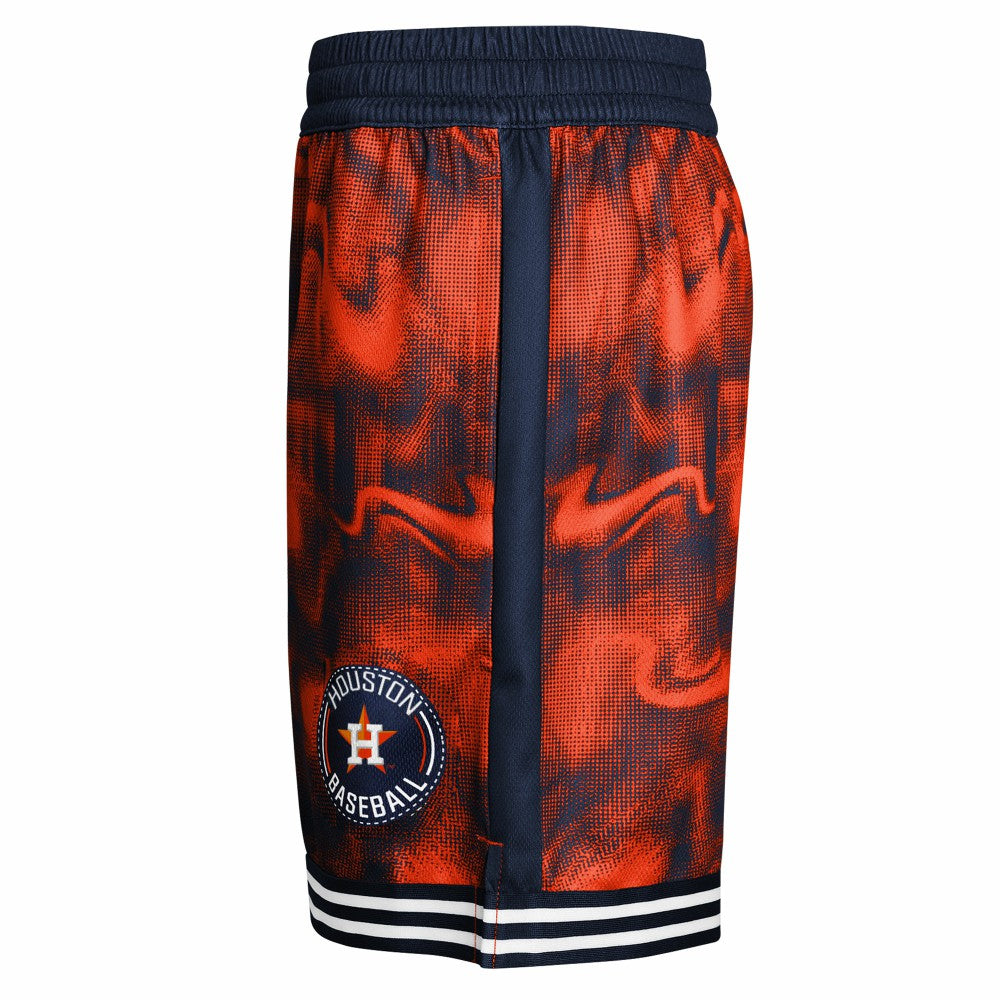 Houston Astros Youth Outfielder Shorts Navy/Orange