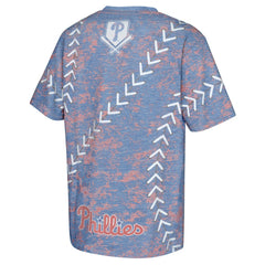 Philadelphia Phillies Youth Slide Score Bold T-Shirt Royal