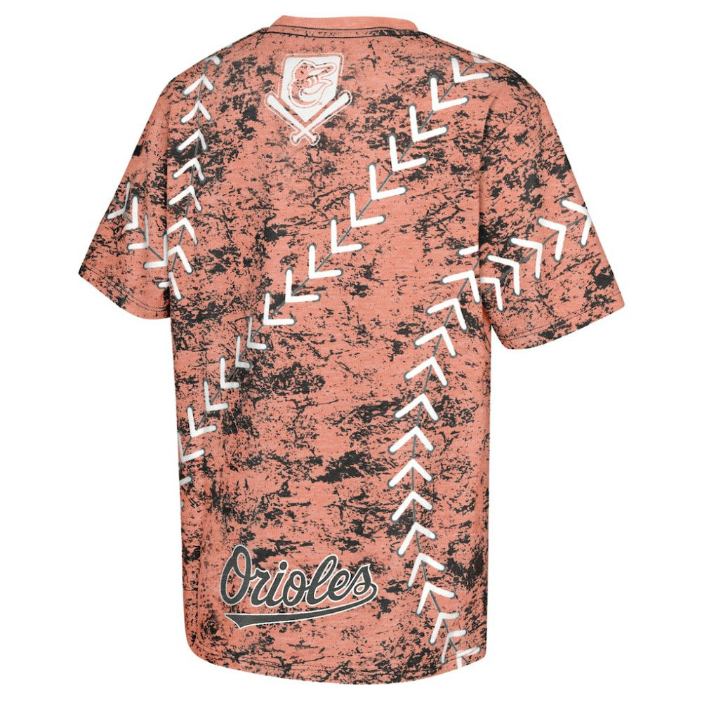 Baltimore Orioles Youth Slide Score Bold T-Shirt Orange