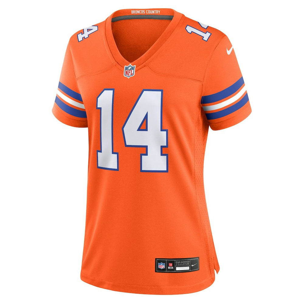 Courtland Sutton Denver Broncos Women's Mile High Collection 1977 Throwback Player Game Jersey - Orange