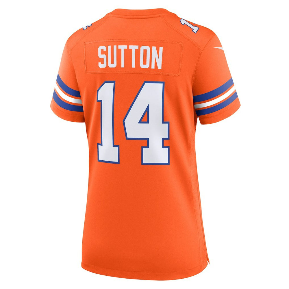 Courtland Sutton Denver Broncos Women's Mile High Collection 1977 Throwback Player Game Jersey - Orange