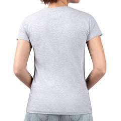 Florida Panthers G-III 4Her by Carl Banks Women's Super-Slim Fit Lightweight Flower Logo V-Neck T-Shirt Heather Gray
