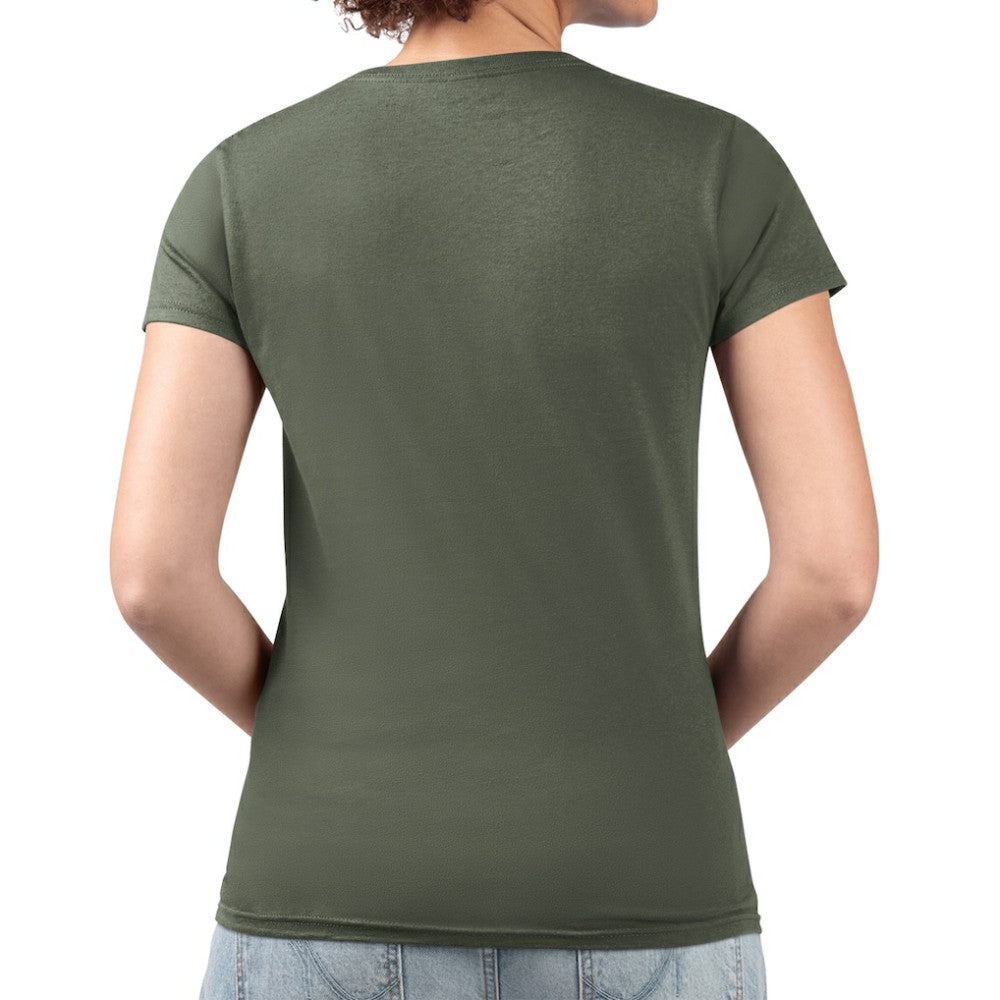 Dallas Stars G-III 4Her by Carl Banks Women's Super-Slim Fit Lightweight Flower Logo V-Neck T-Shirt Green
