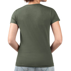 Dallas Stars G-III 4Her by Carl Banks Women's Super-Slim Fit Lightweight Flower Logo V-Neck T-Shirt Green