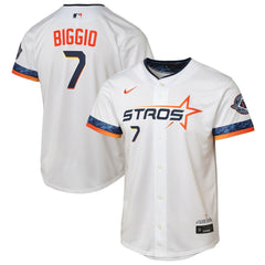 Craig Biggio Houston Astros Youth 2025 City Connect Limited Player Jersey White | Nike