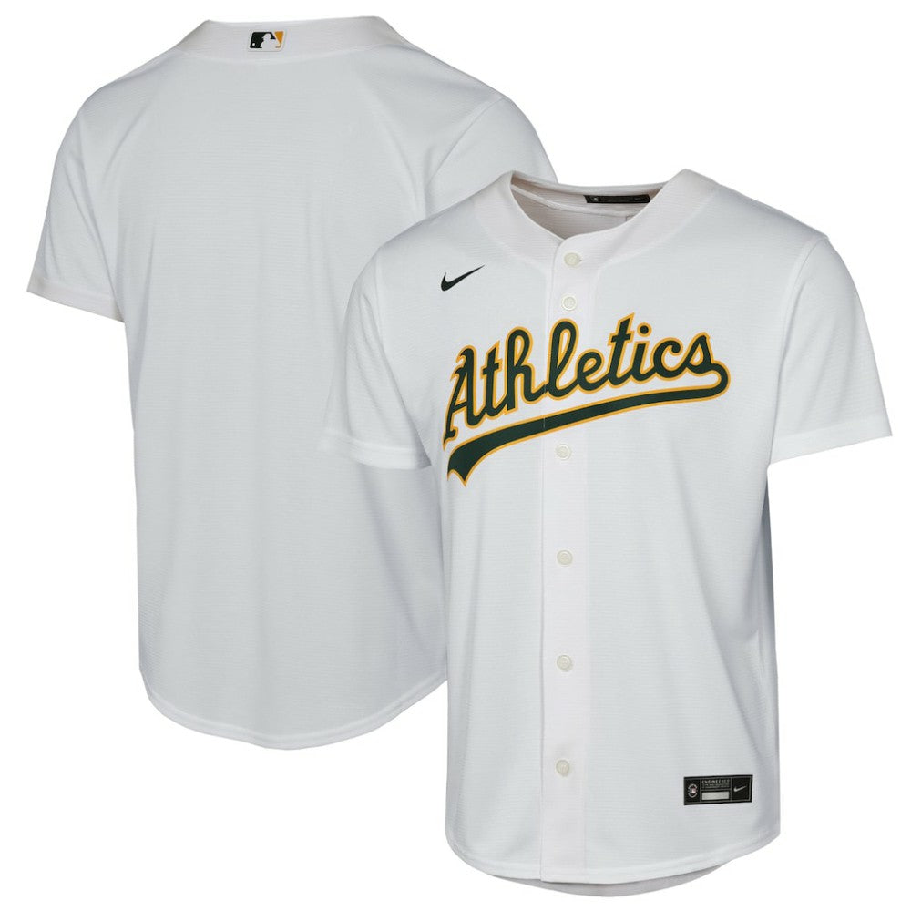 Athletics Youth Home Replica Jersey - White