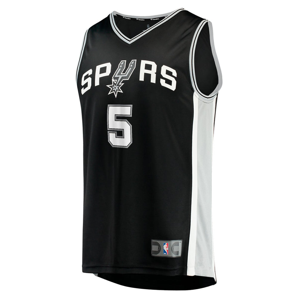 Stephon Castle San Antonio Spurs Youth 2024 NBA Draft Fast Break Player Jersey - Icon Edition - Black