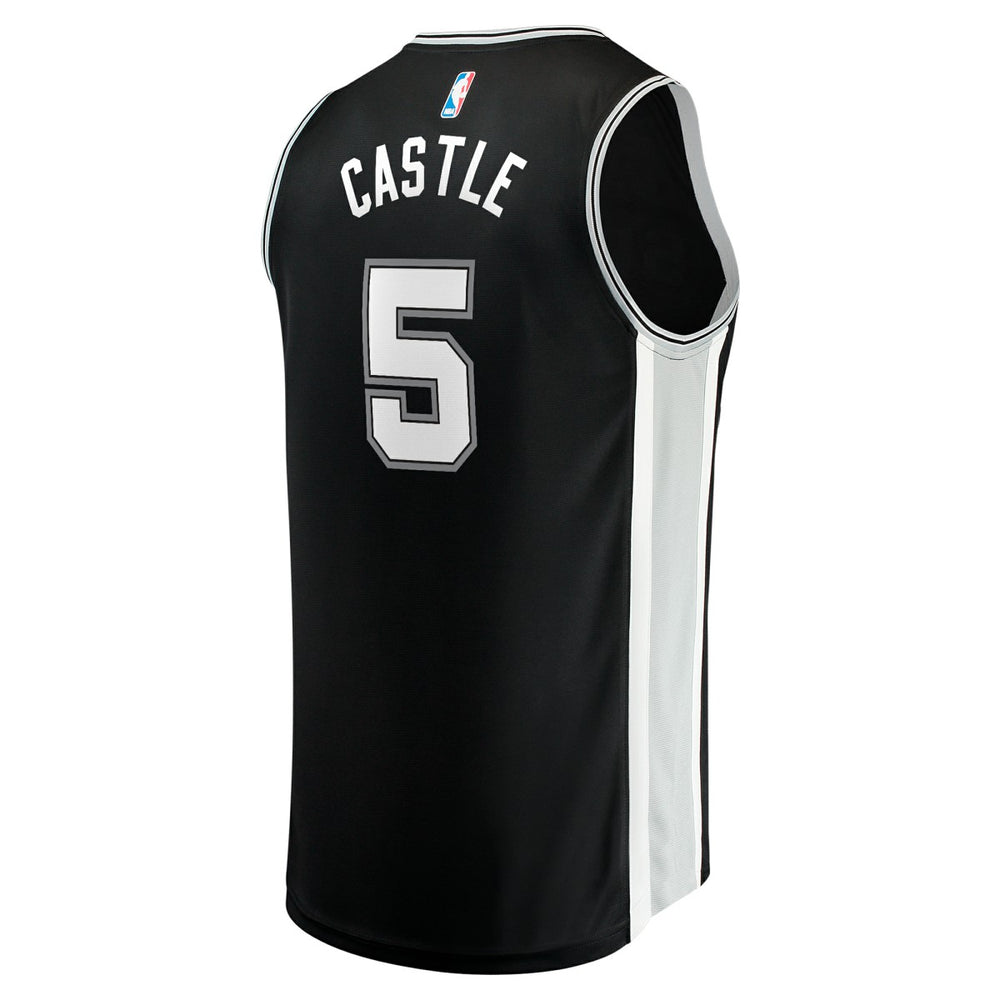 Stephon Castle San Antonio Spurs Youth 2024 NBA Draft Fast Break Player Jersey - Icon Edition - Black