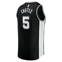 Stephon Castle San Antonio Spurs Youth 2024 NBA Draft Fast Break Player Jersey - Icon Edition - Black