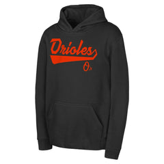 Baltimore Orioles Youth Tailor Made Fleece Pullover Hoodie Black