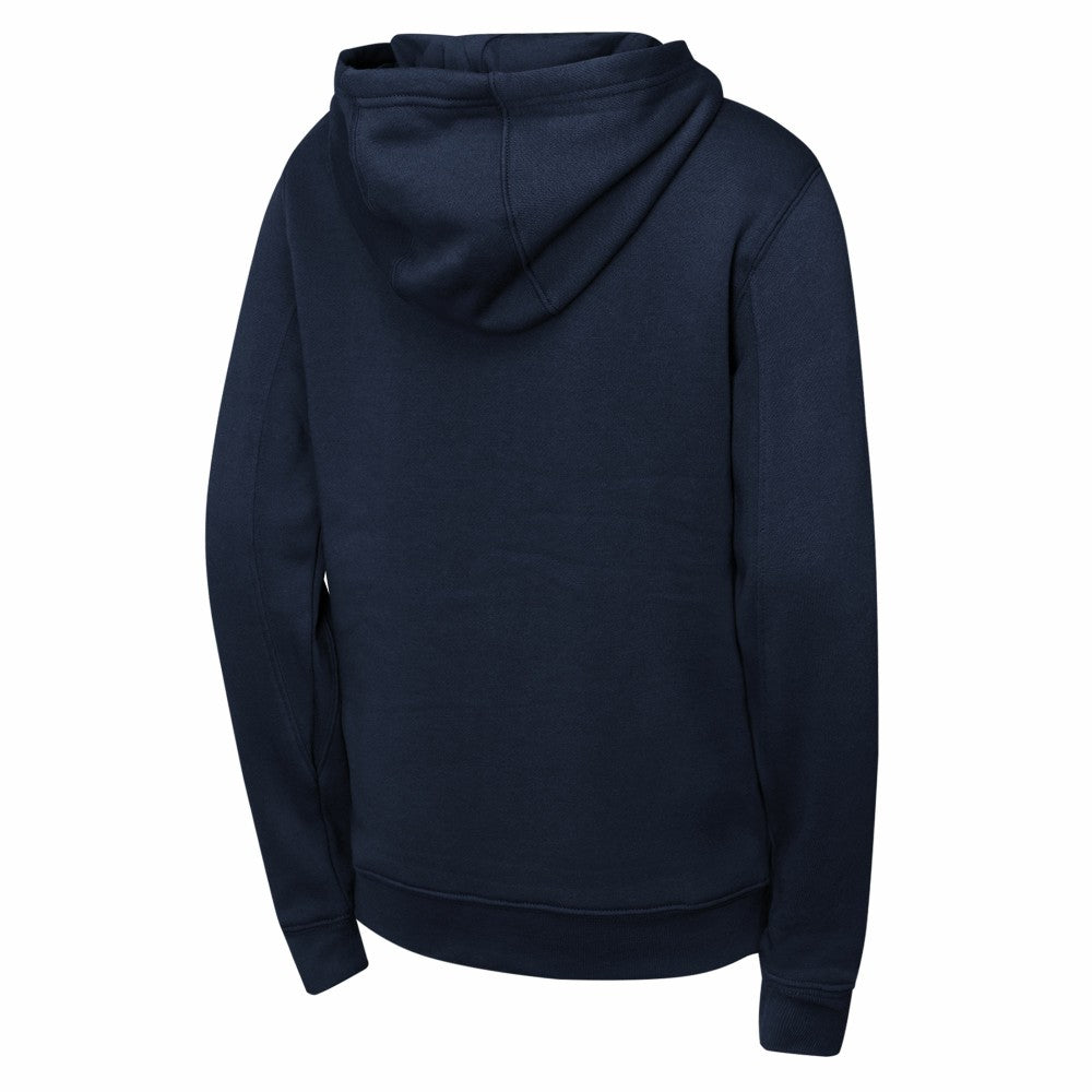 Cleveland Guardians Youth Wordmark Fleece Full-Zip Hoodie Navy