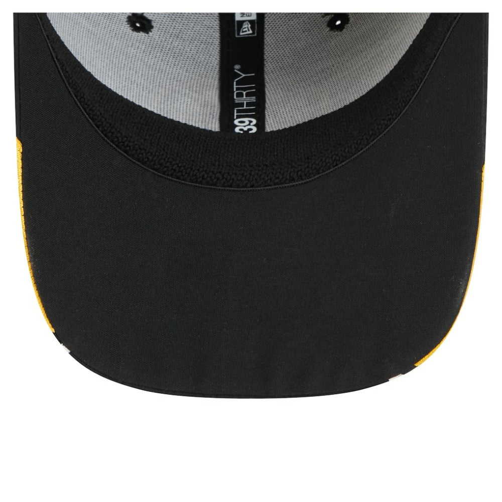 Boston Bruins New Era Linear Featherweight 39THIRTY Flex Hat Black