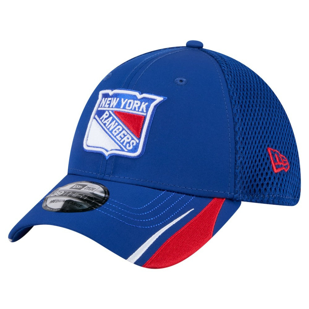 New York Rangers New Era Linear Featherweight 39THIRTY Flex Hat Blue