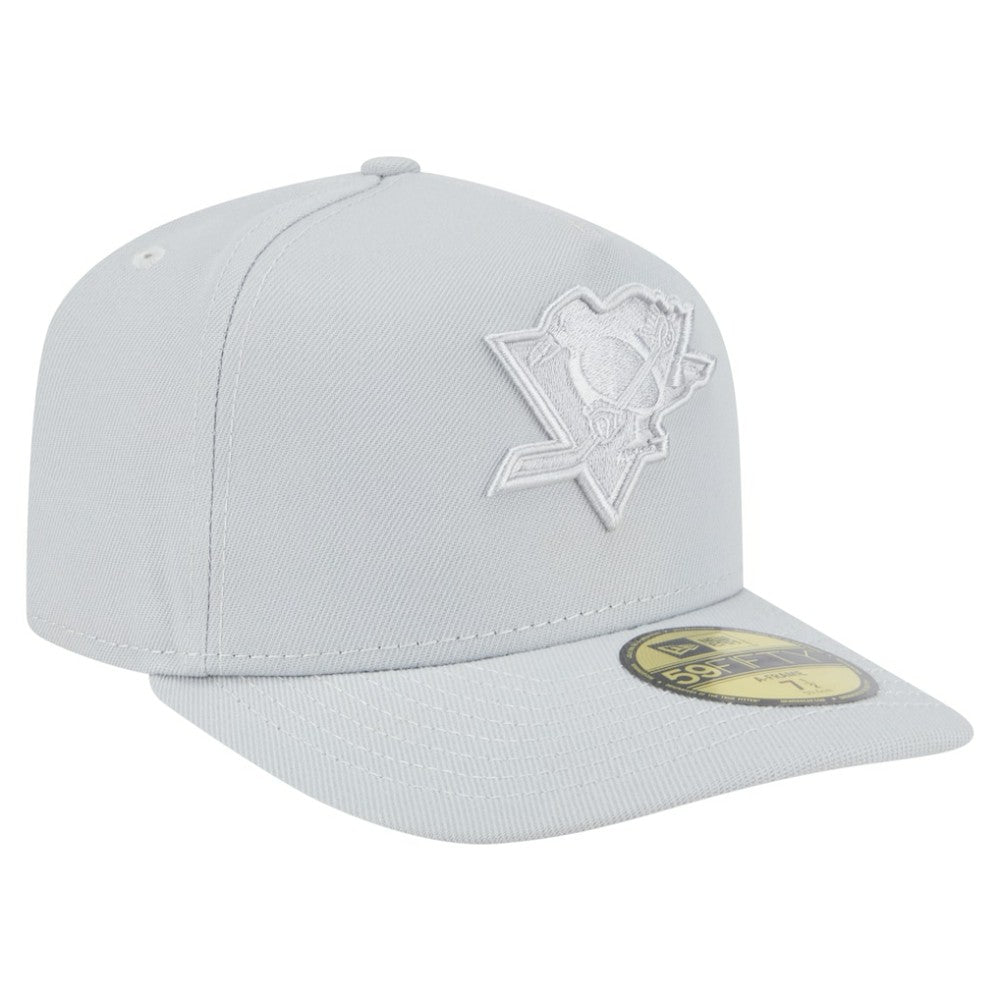 Pittsburgh Penguins New Era Color Pack A-Frame 59FIFTY Fitted Hat Gray