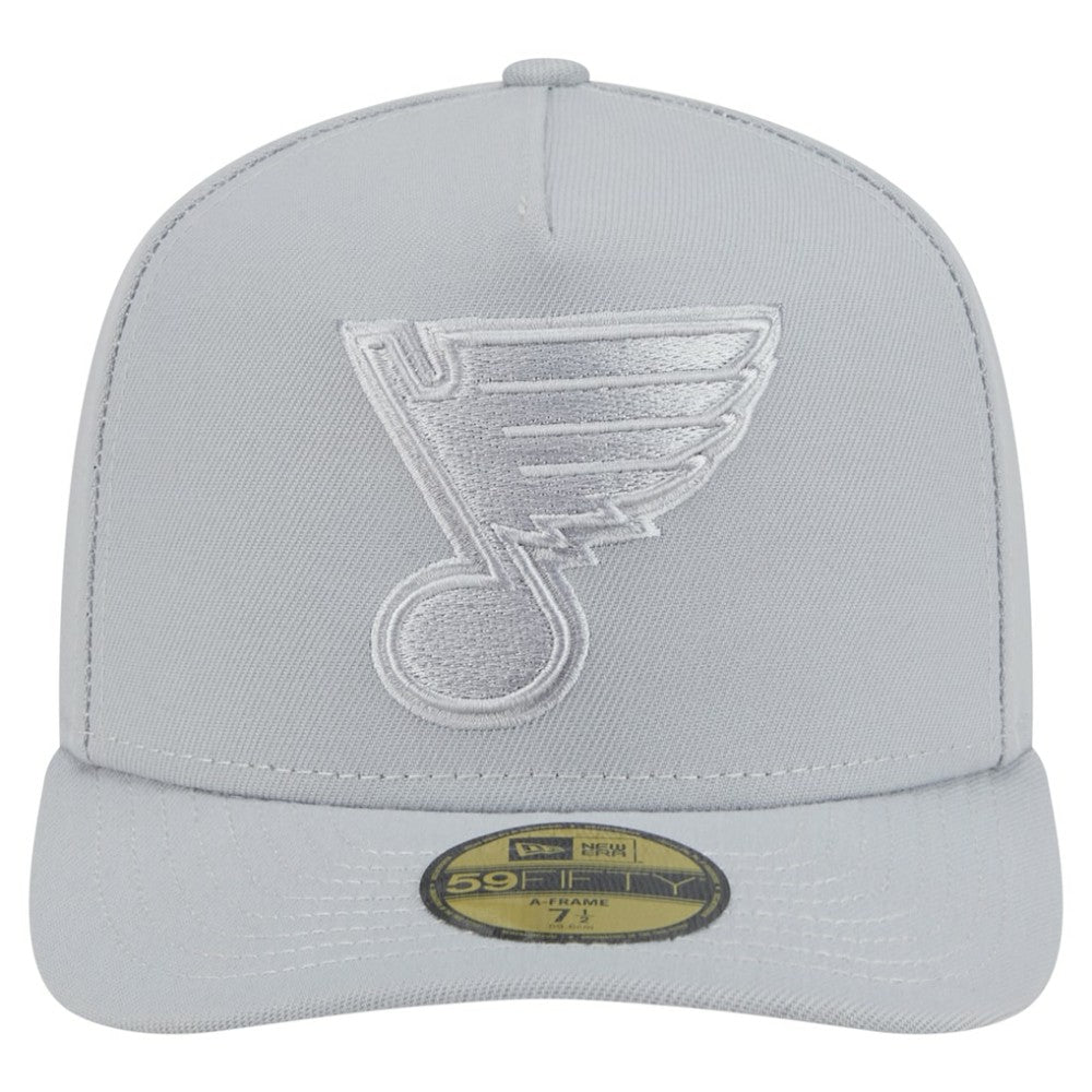 St. Louis Blues New Era Color Pack A-Frame 59FIFTY Fitted Hat Gray