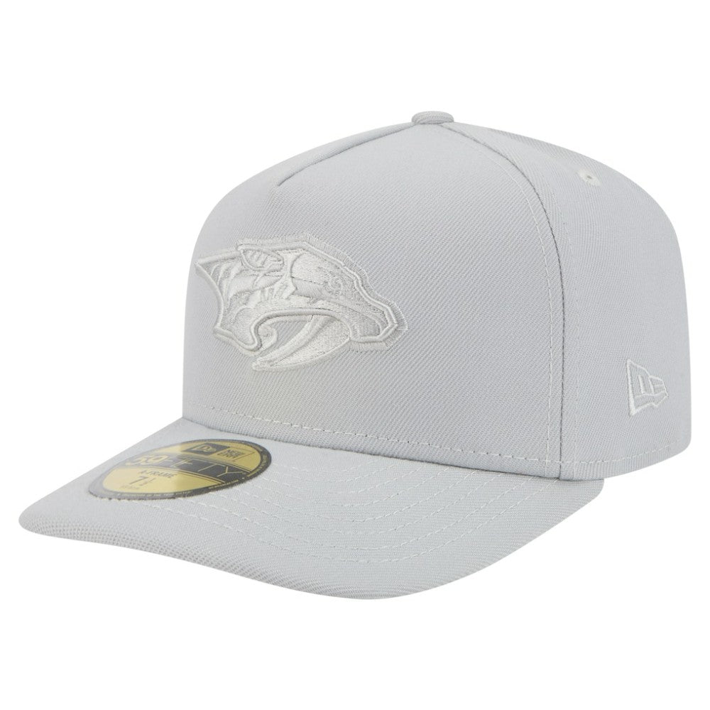 Nashville Predators New Era Color Pack A-Frame 59FIFTY Fitted Hat Gray