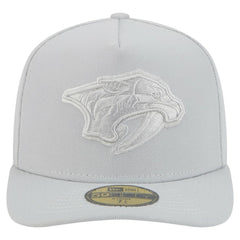 Nashville Predators New Era Color Pack A-Frame 59FIFTY Fitted Hat Gray
