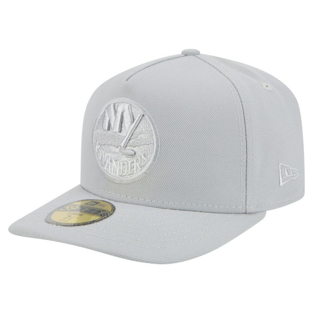 New York Islanders New Era Color Pack A-Frame 59FIFTY Fitted Hat Gray