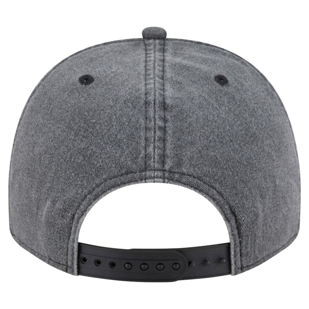 Detroit Red Wings New Era Throwback Washed A-Frame Pre-Curved 9FIFTY Snapback Hat Charcoal