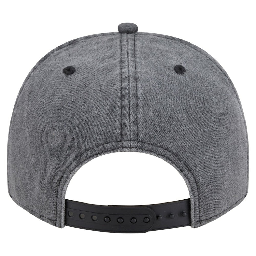 Los Angeles Kings New Era Throwback Washed A-Frame Pre-Curved 9FIFTY Snapback Hat Charcoal