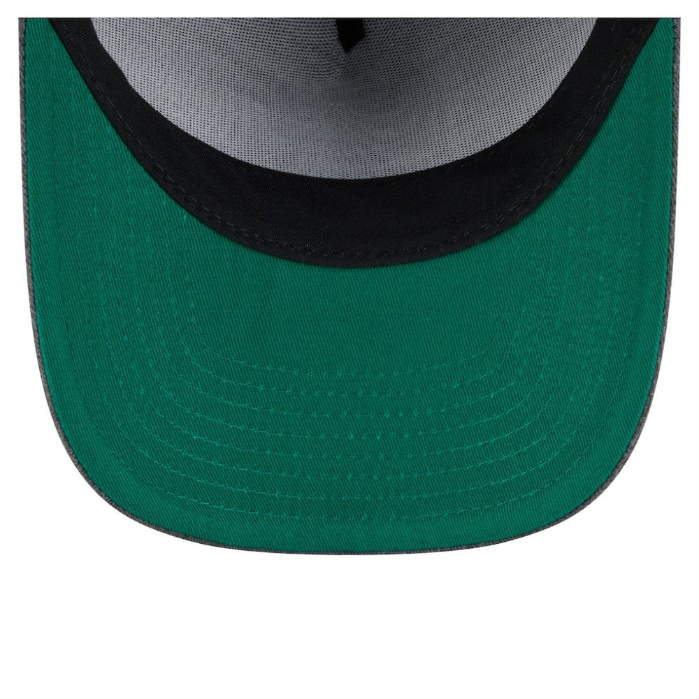 Boston Bruins New Era Throwback Washed A-Frame Pre-Curved 9FIFTY Snapback Hat Charcoal