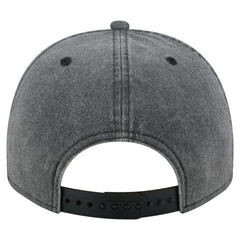 Chicago Blackhawks New Era Throwback Washed A-Frame Pre-Curved 9FIFTY Snapback Hat Charcoal