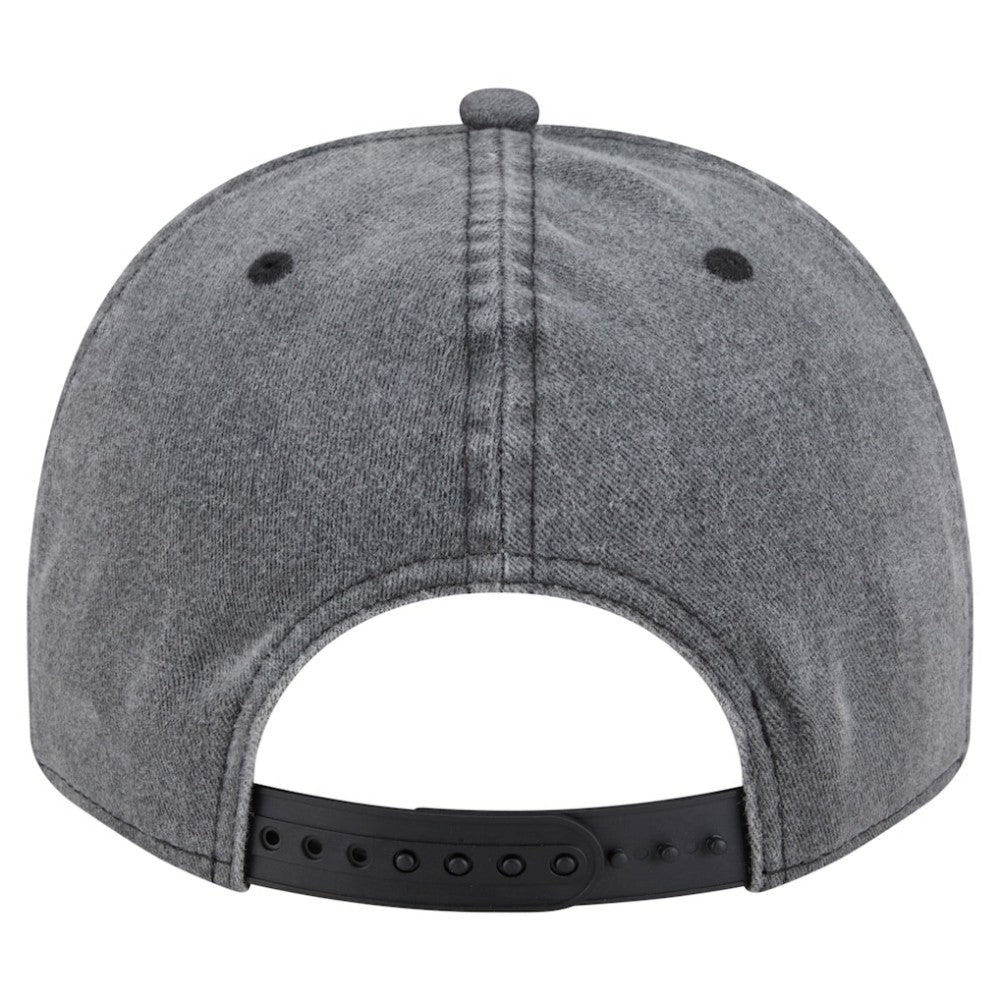 Colorado Avalanche New Era Throwback Washed A-Frame Pre-Curved 9FIFTY Snapback Hat Charcoal