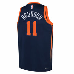 Jalen Brunson New York Knicks Jordan Brand Youth Swingman Jersey - Statement Edition - Navy for sale
