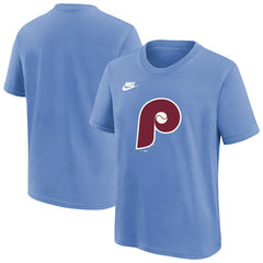 Philadelphia Phillies Youth Cooperstown Collection Team Logo T-Shirt Light Blue | Nike