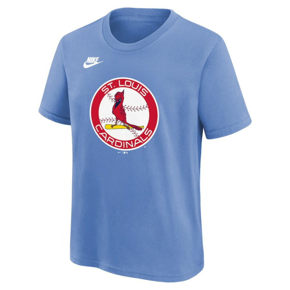 St. Louis Cardinals Youth Team Logo T-Shirt Light Blue | Nike