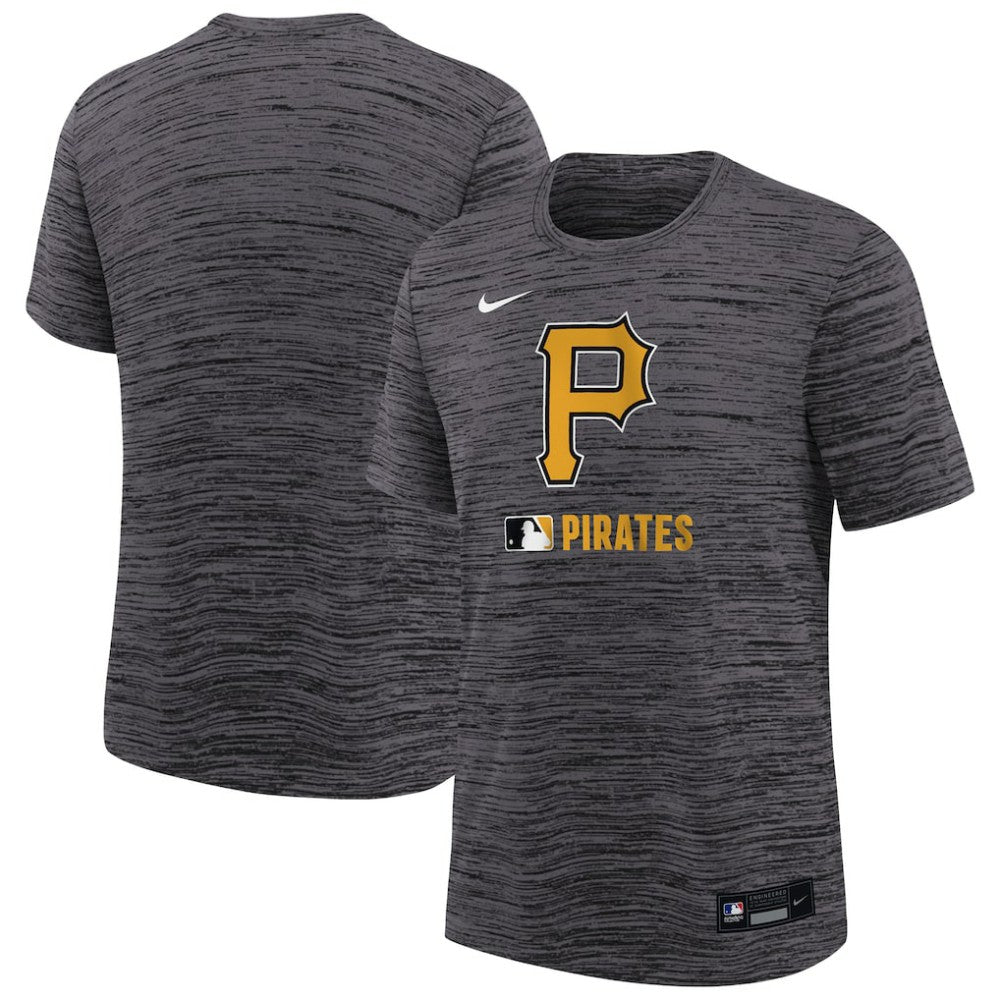 Pittsburgh Pirates Youth Authentic Collection Velocity Performance T-Shirt Black | Nike