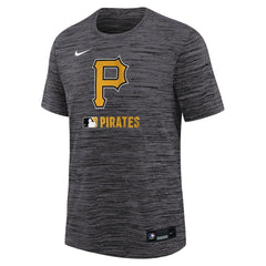 Pittsburgh Pirates Youth Authentic Collection Velocity Performance T-Shirt Black | Nike