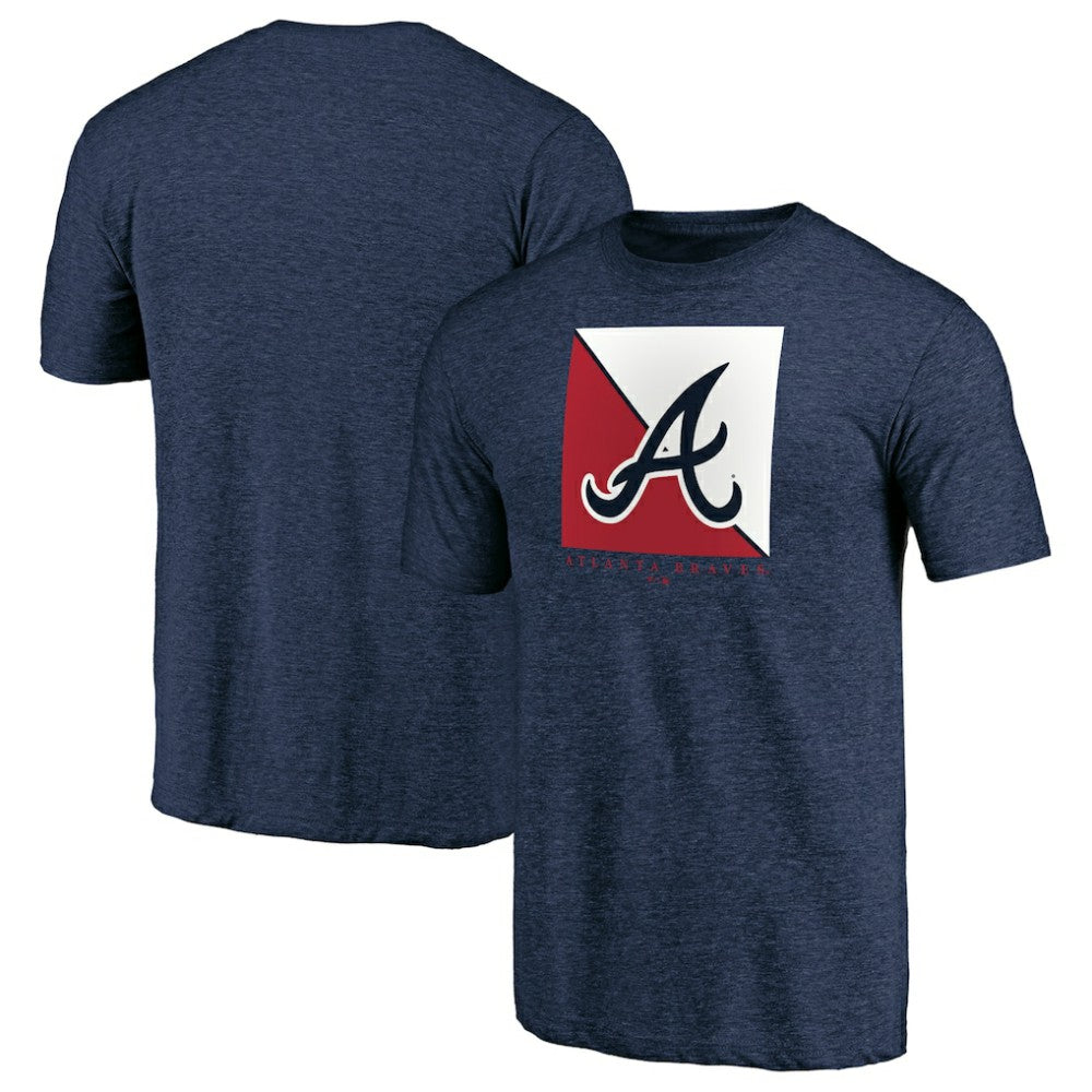 Atlanta Braves Pregame Vibe Tri-Blend T-Shirt Navy