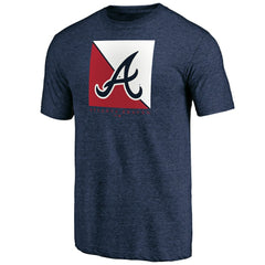 Atlanta Braves Pregame Vibe Tri-Blend T-Shirt Navy