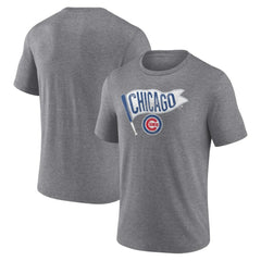 Chicago Cubs Hometown Collection Those Cubbies Tri-Blend T-Shirt Heather Gray