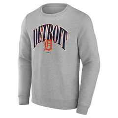Detroit Tigers Arch Pullover Sweatshirt Gray