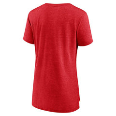 Philadelphia Phillies Women's Practice Time Tri-Blend T-Shirt Red