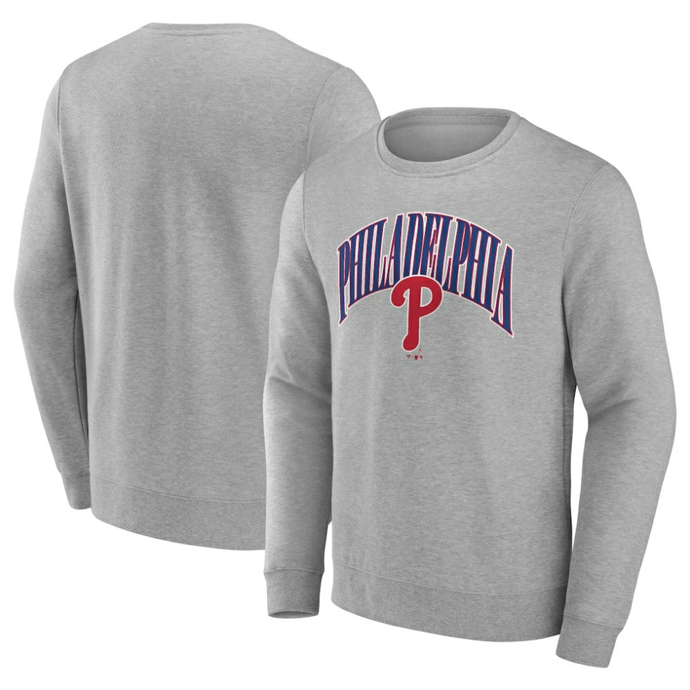Philadelphia Phillies Arch Pullover Sweatshirt Gray