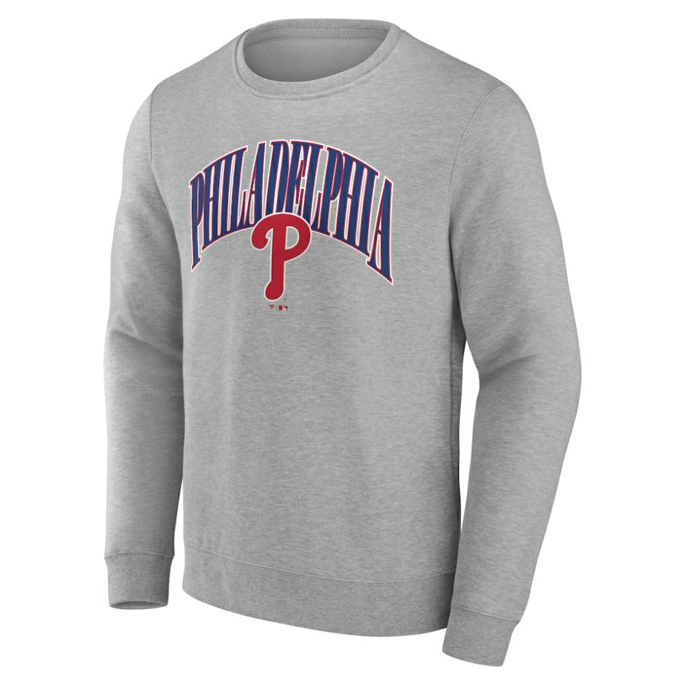Philadelphia Phillies Arch Pullover Sweatshirt Gray