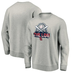 St. Louis Cardinals Heater Pullover Sweatshirt Gray